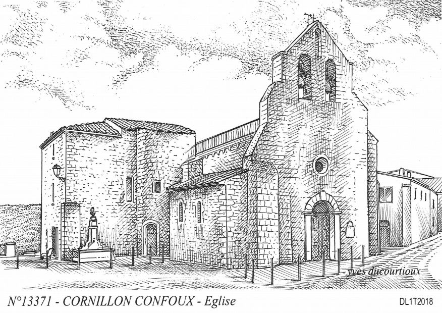 N 13371 - CORNILLON CONFOUX - église